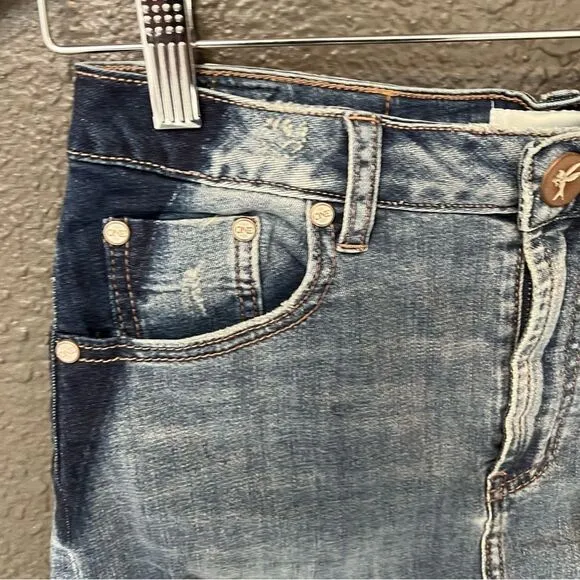 One Teaspoon 2020 Mini High Waist Denim Skirt in Superstar Blue size 26