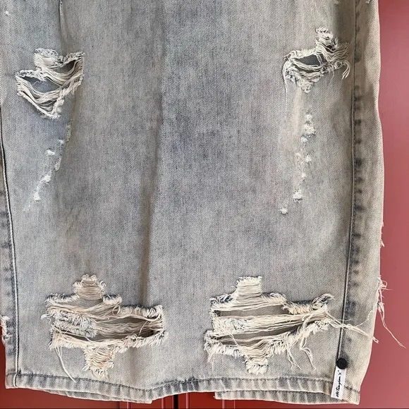One Teaspoon Freelove Denim Pencil Skirt