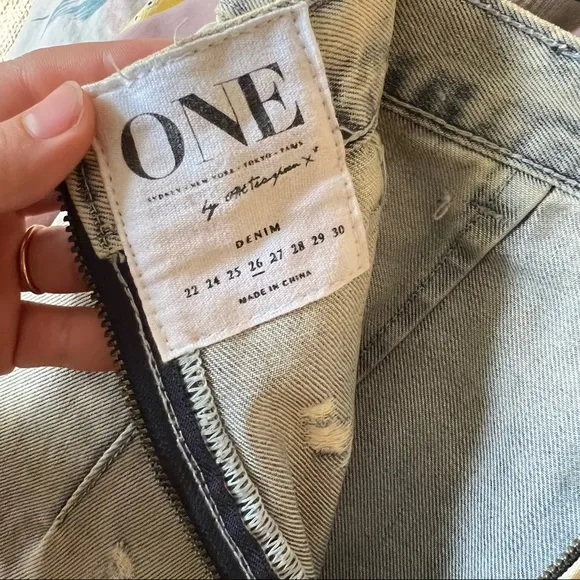 One Teaspoon Freelove Denim Pencil Skirt