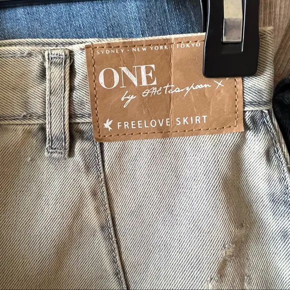 One Teaspoon Freelove Denim Pencil Skirt