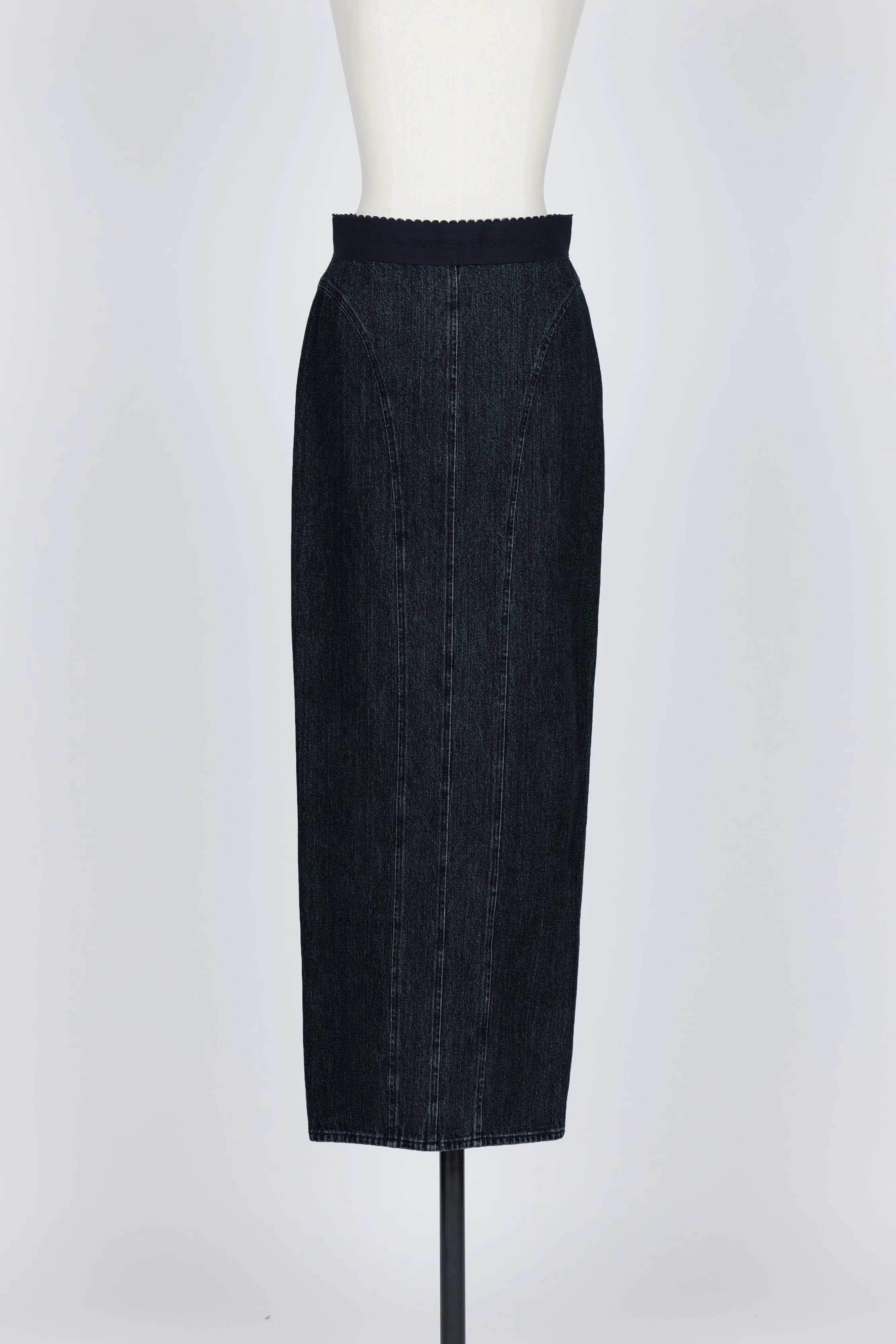 ORGANIC COTTON DENIM LONG SKIRT