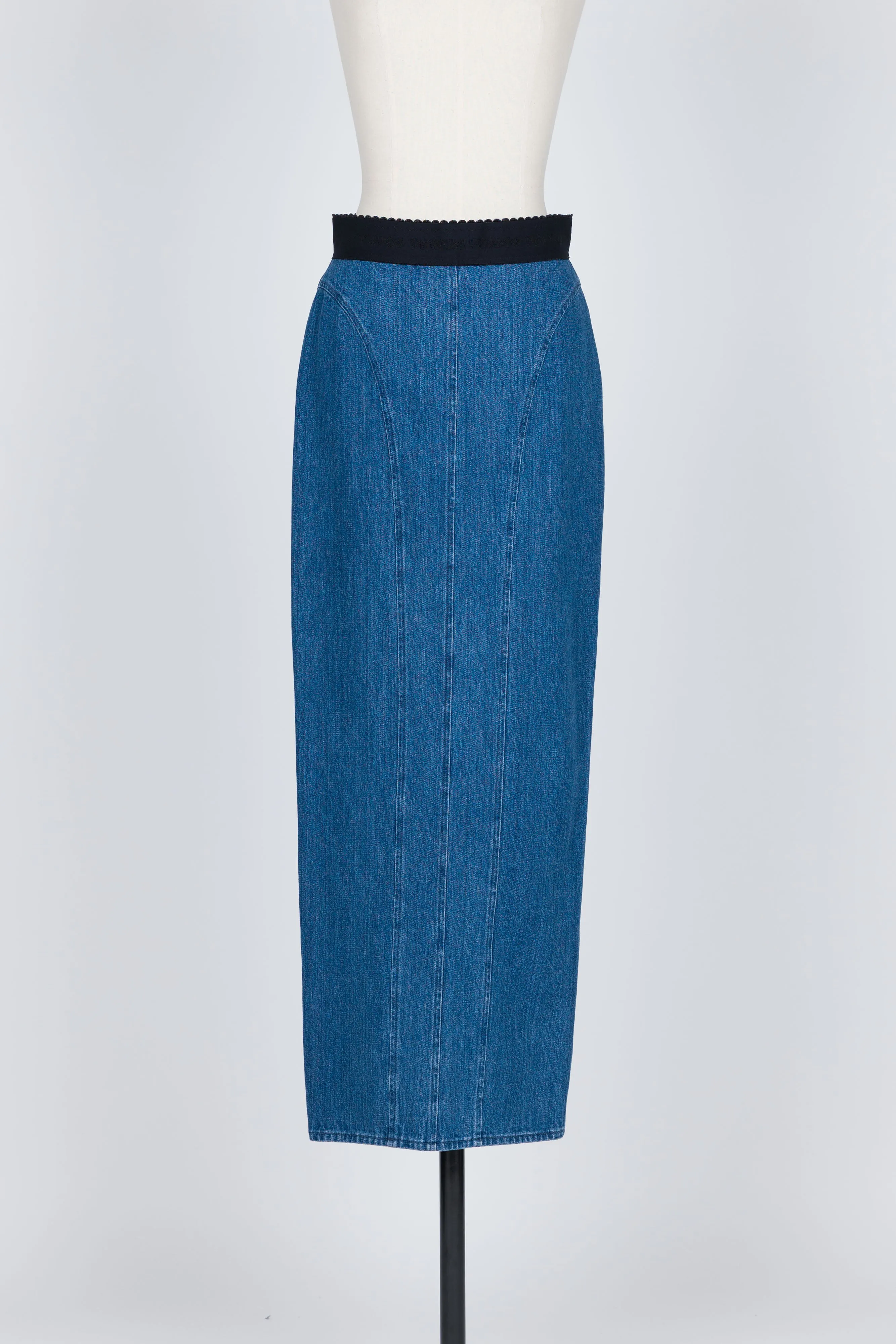 ORGANIC COTTON DENIM LONG SKIRT