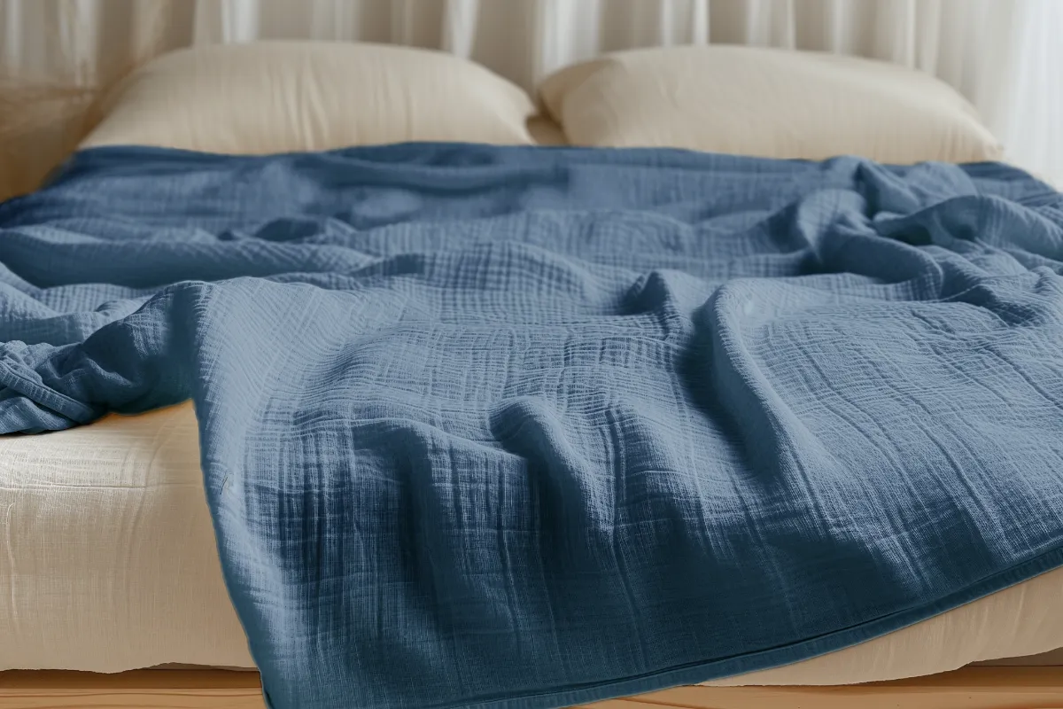 Organic Cotton Muslin Blanket by Sleep & Beyond