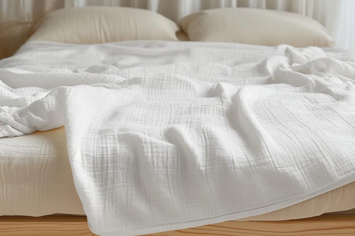 Organic Cotton Muslin Blanket by Sleep & Beyond