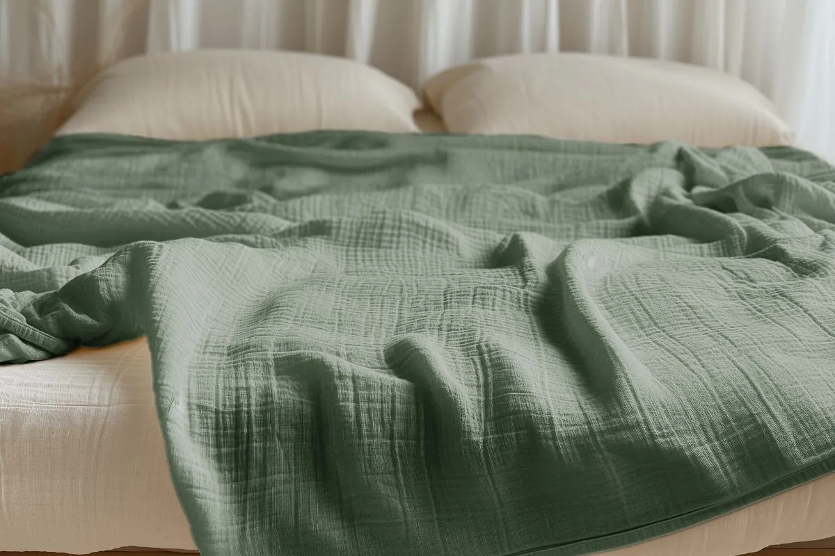 Organic Cotton Muslin Blanket by Sleep & Beyond