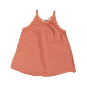 Organic Gauze Top - Terra Cotta