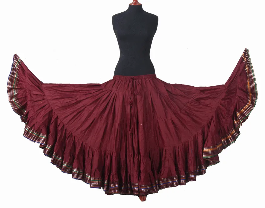 Padma Ashwarya skirt burgundy WLS