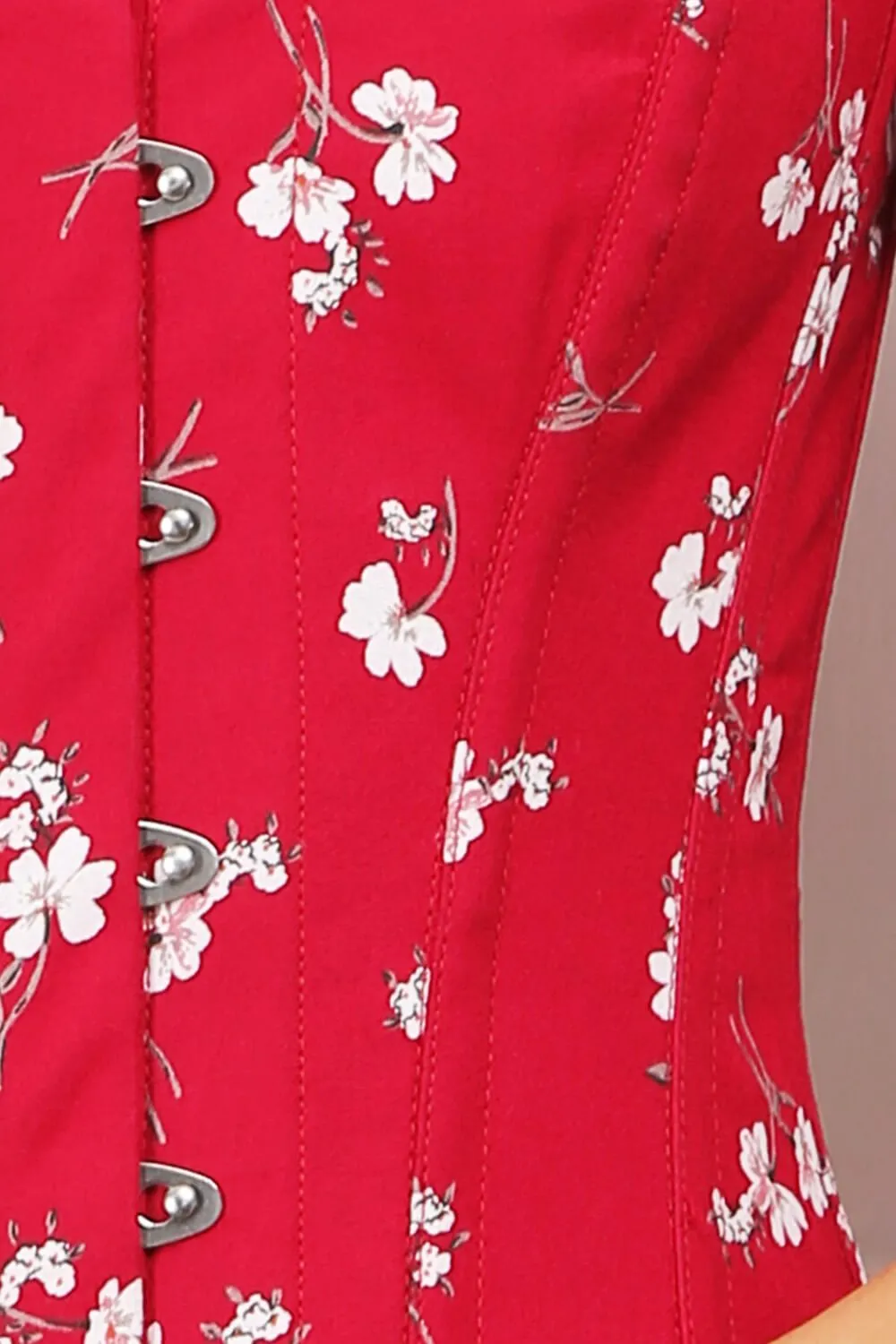 Paisleigh Overbust Red Summer Corset