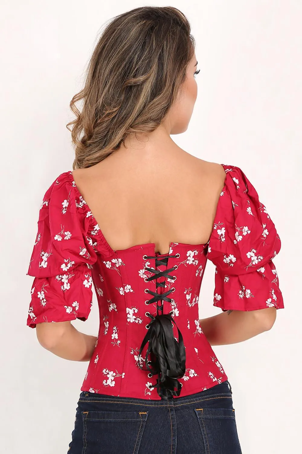 Paisleigh Overbust Red Summer Corset