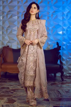 Pakistani Organza Dress with Embroidery #Y6016