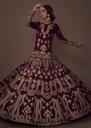 Pakistani Pure Raw Silk Bridal Outfit for Wedding #Y6227