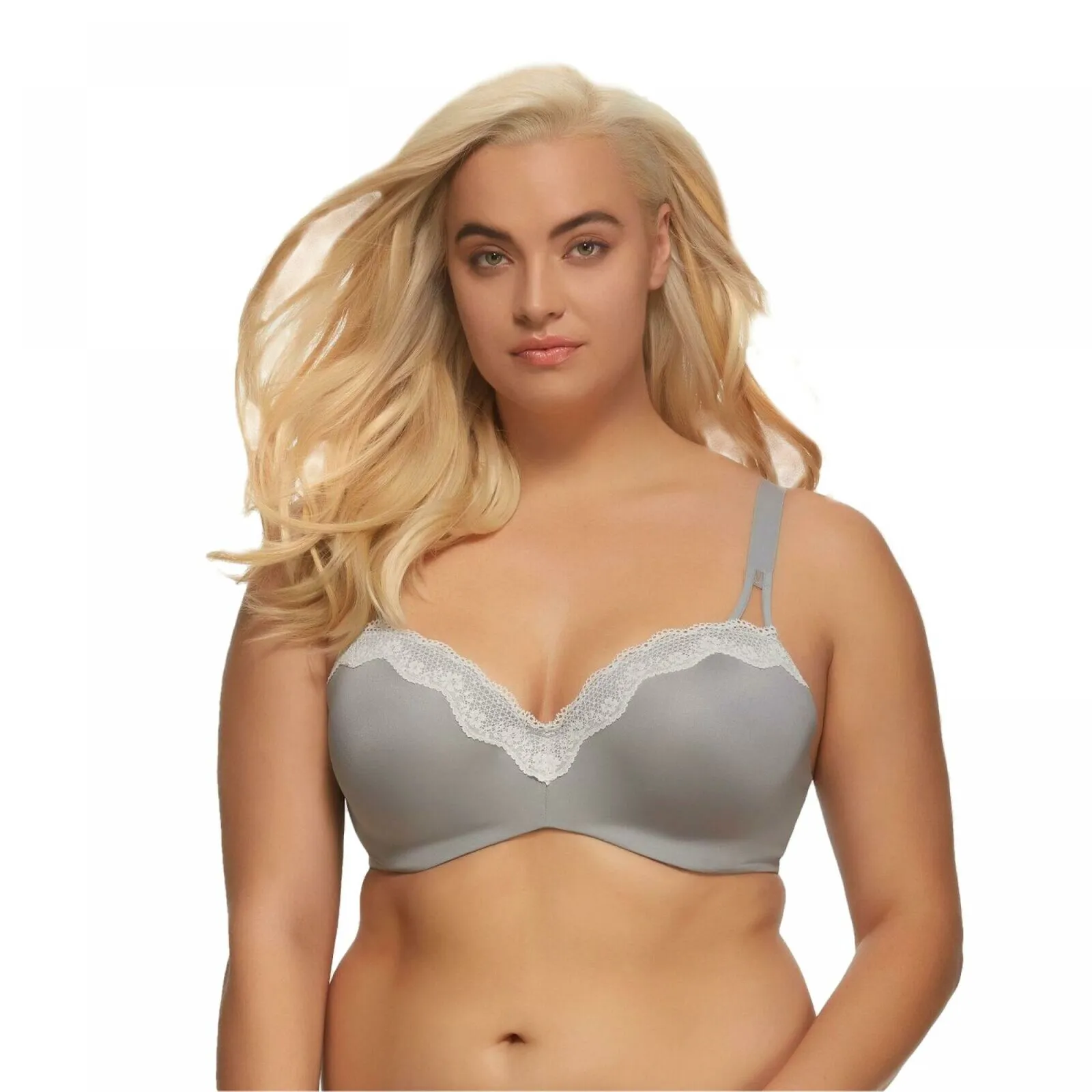 Paramour Women's Brilliance Lace Trim Seamless Bra