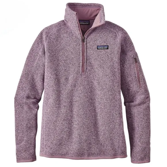 Patagonia Better Sweater Fleece Jacket Women’s Large Style 25617 1/4 Zip Mauve