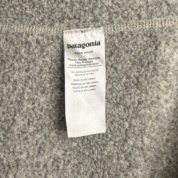 Patagonia Women's Better Sweater Quarter Zip Up Fleece Sweater in Pelican