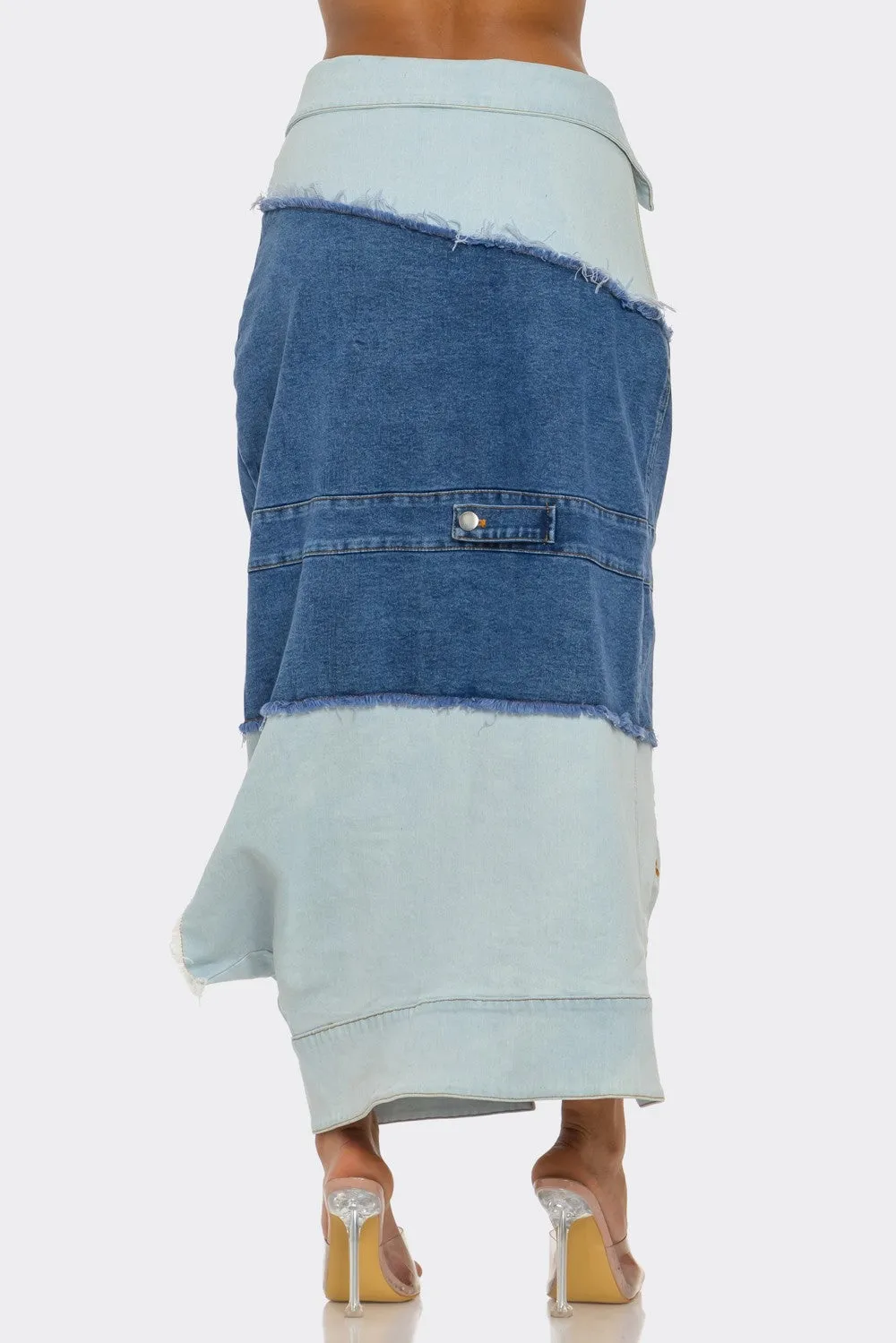 Patch It Up Denim Skirt