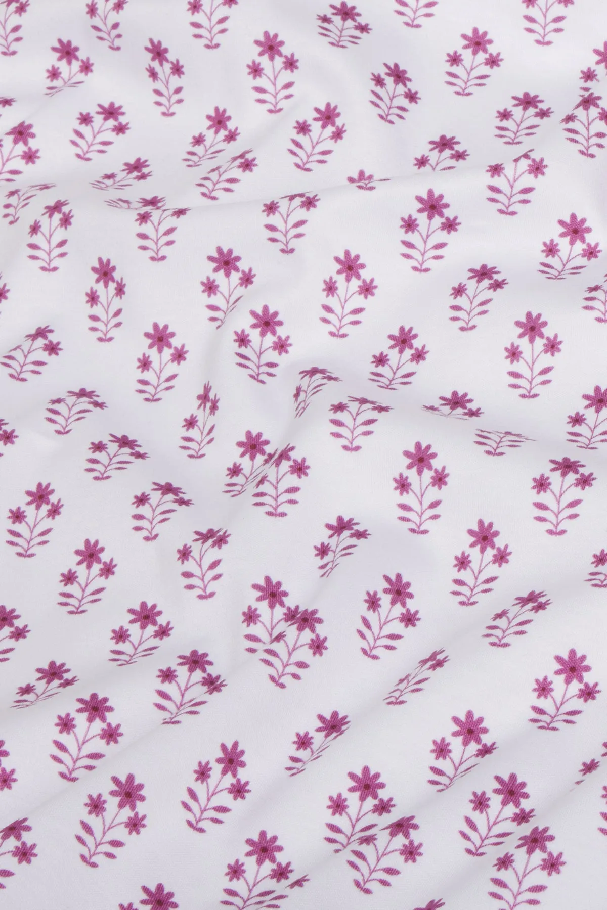 Pima Long Sleeve Nightgown in Camellia Inverse Posy
