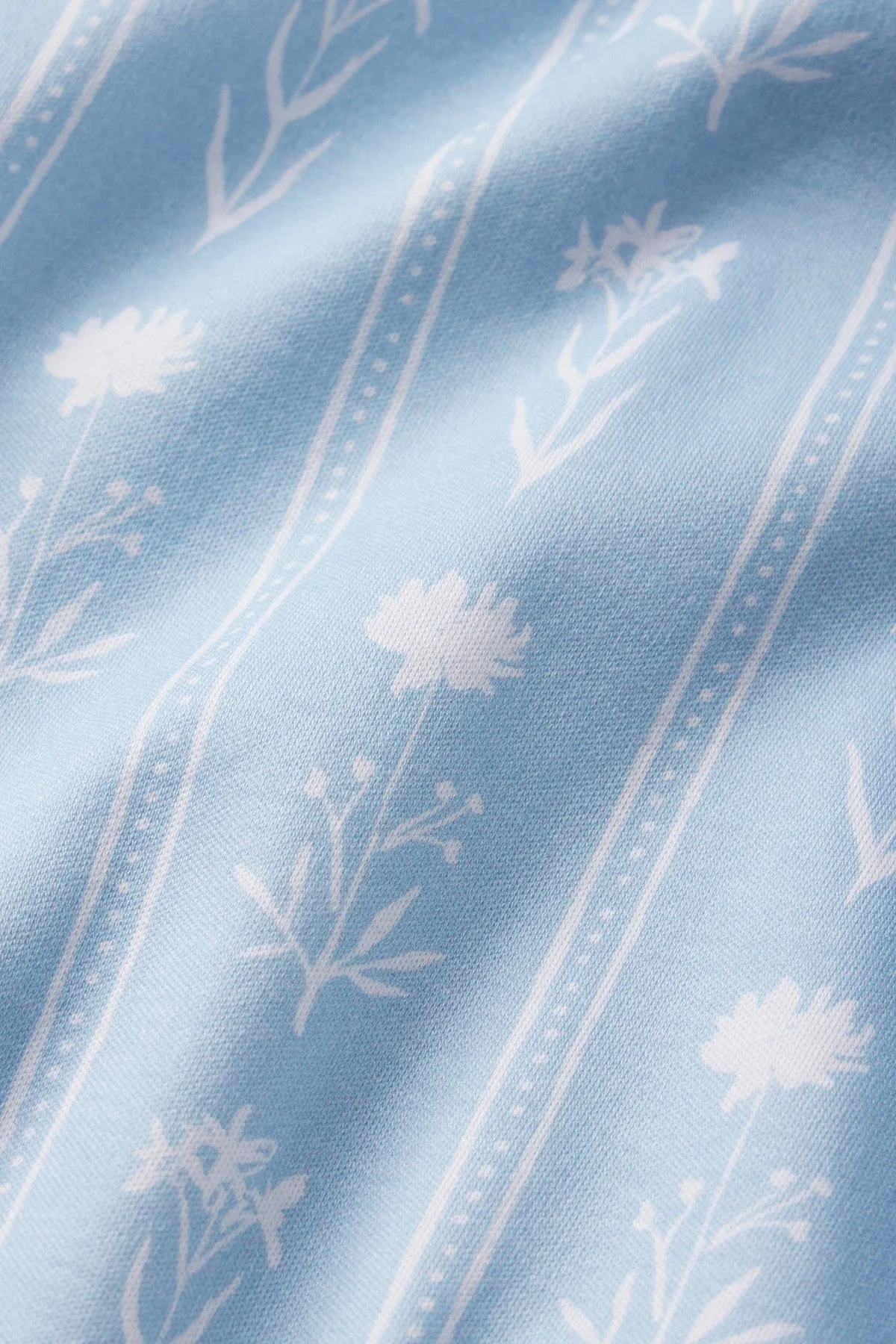 Pima Nightgown in French Blue Watercolor Stems