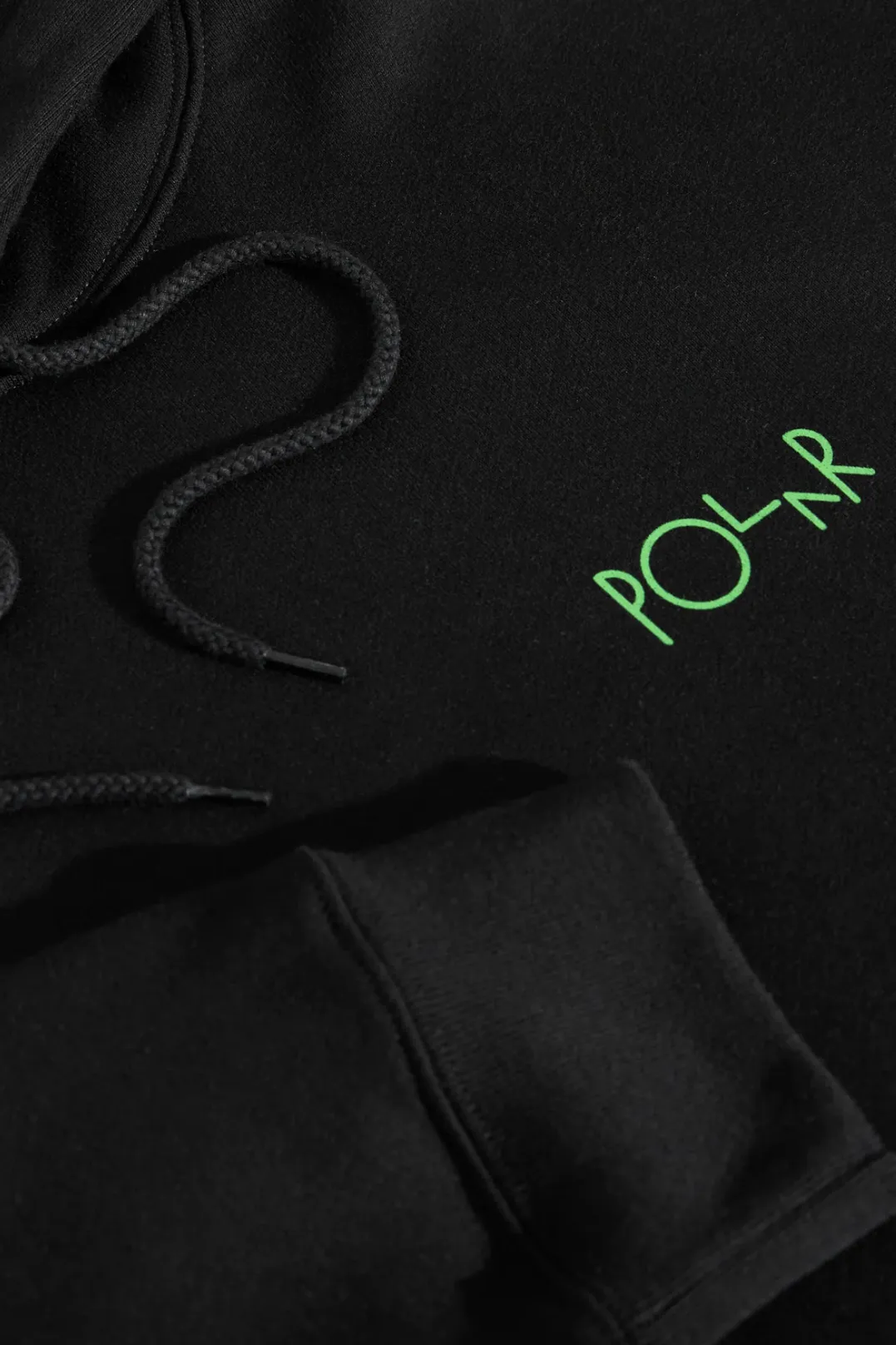 POLAR SKATE CO. DAVE HOODIE FILL LOGO OURSELVES COLLAGE- BLACK