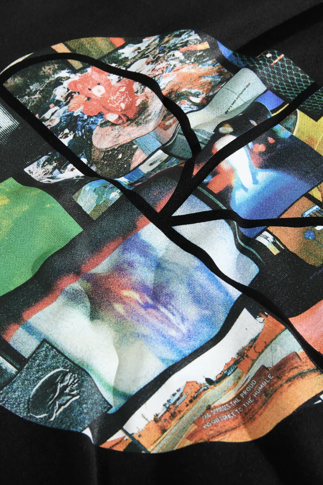 POLAR SKATE CO. DAVE HOODIE FILL LOGO OURSELVES COLLAGE- BLACK