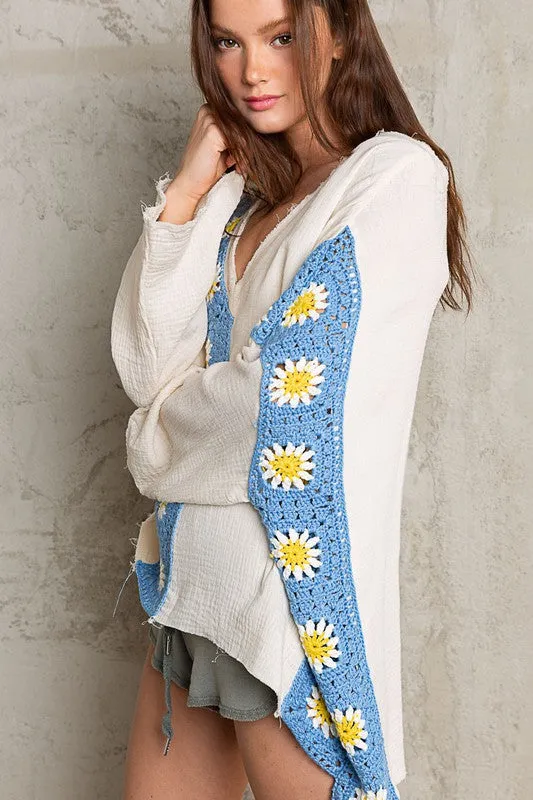 Portia Crochet V Top