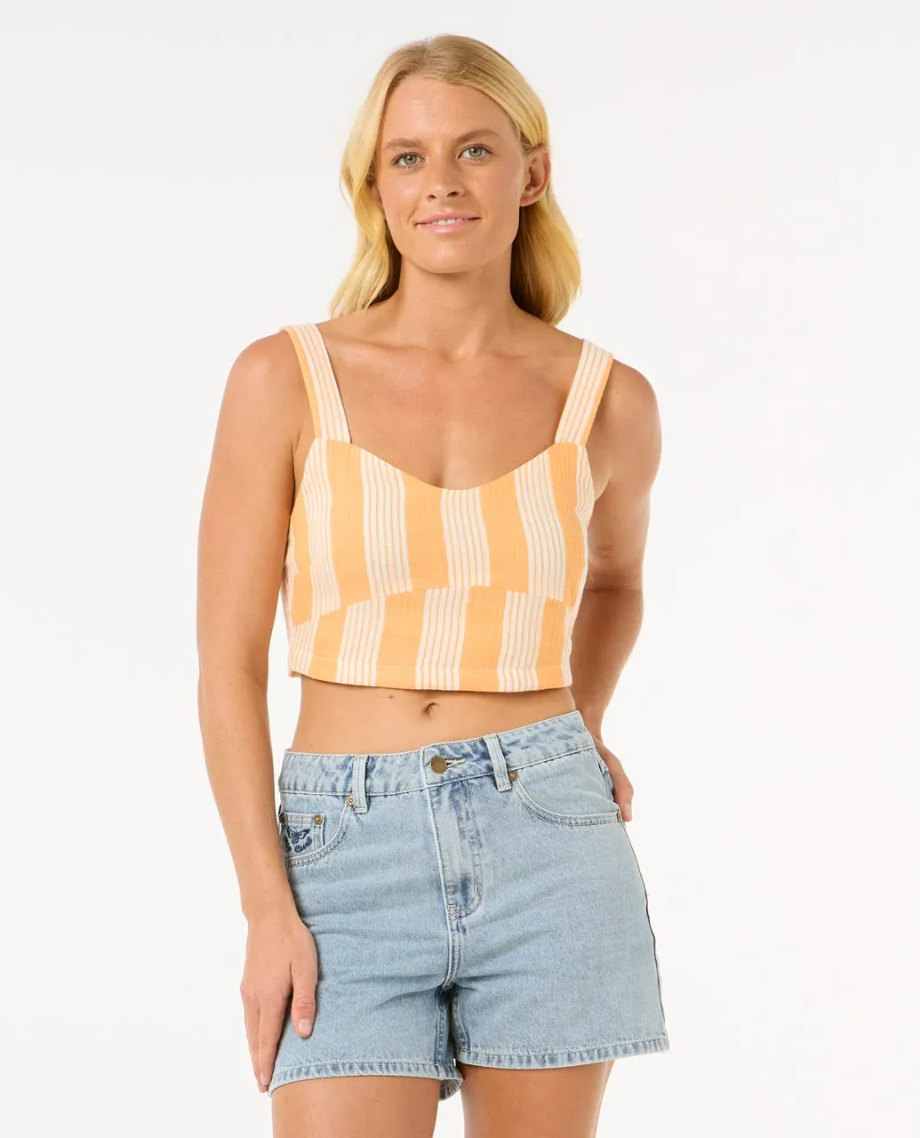 Premium Surf Stripe Crop