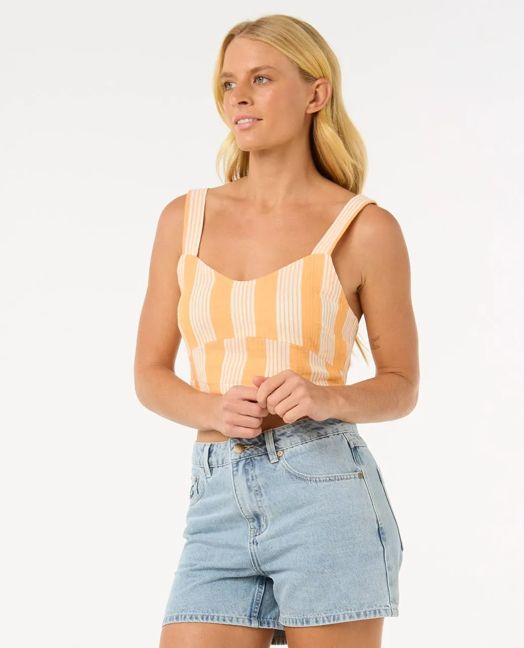 Premium Surf Stripe Crop
