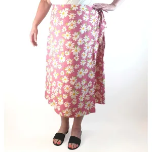 Princess Highway pink daisy print skirt size 18
