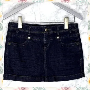 PRINCESS VERA WANG Dark Wash Denim Mini Skirt Juniors 5