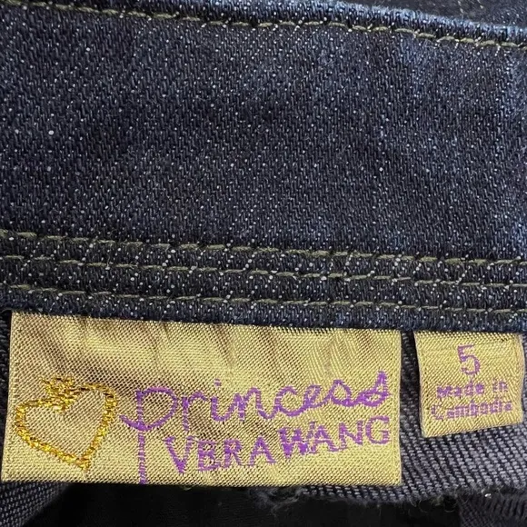 PRINCESS VERA WANG Dark Wash Denim Mini Skirt Juniors 5