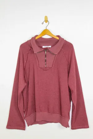 Project Social T Better Late Half Zip Sweatshirt