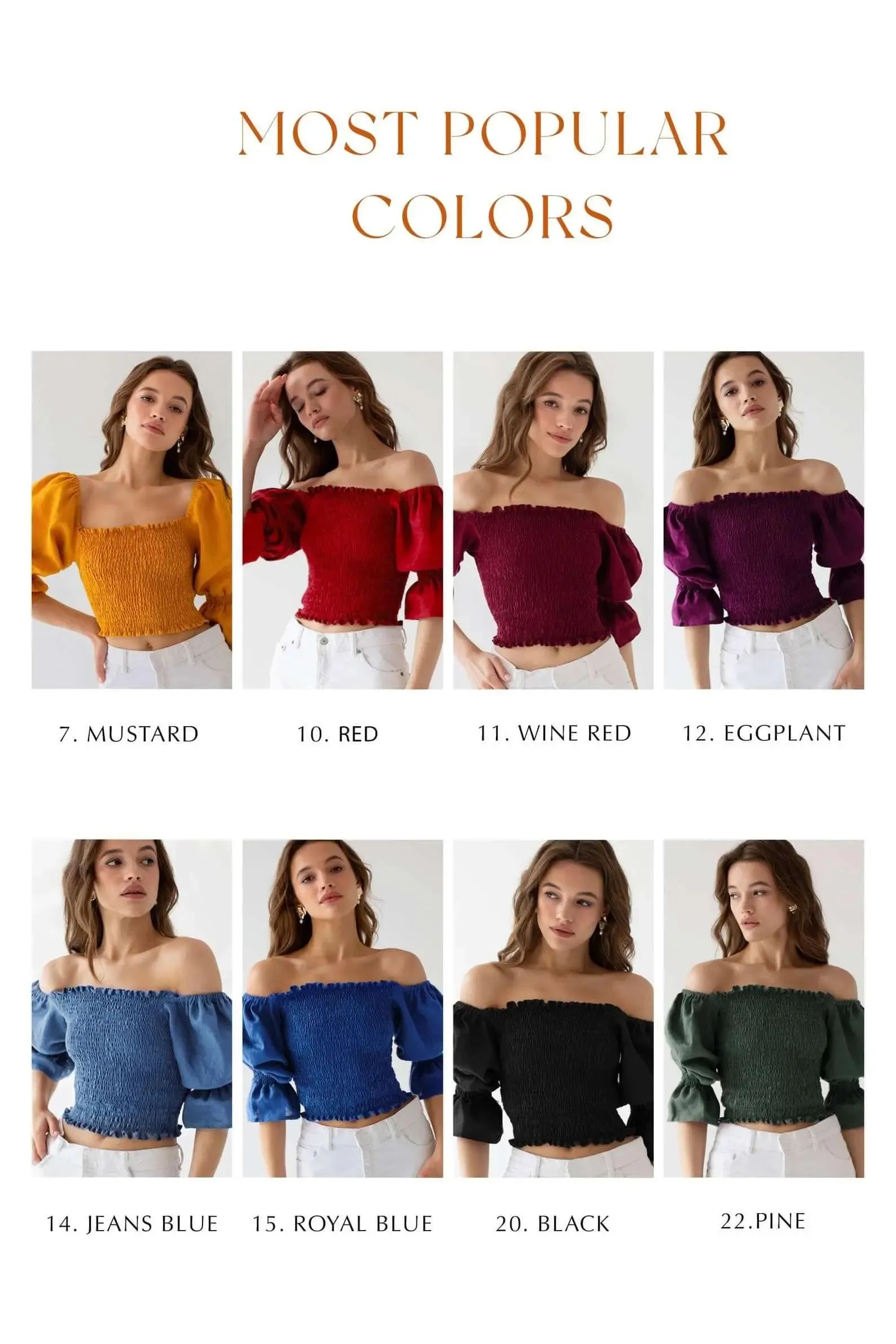 Puff Sleeve Linen Top