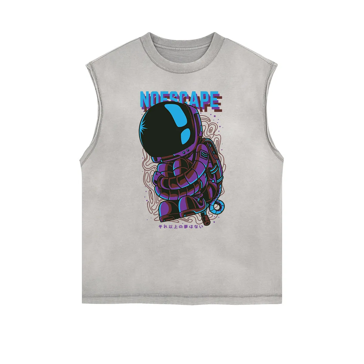 Punk Cartoon Graphic Tank Top