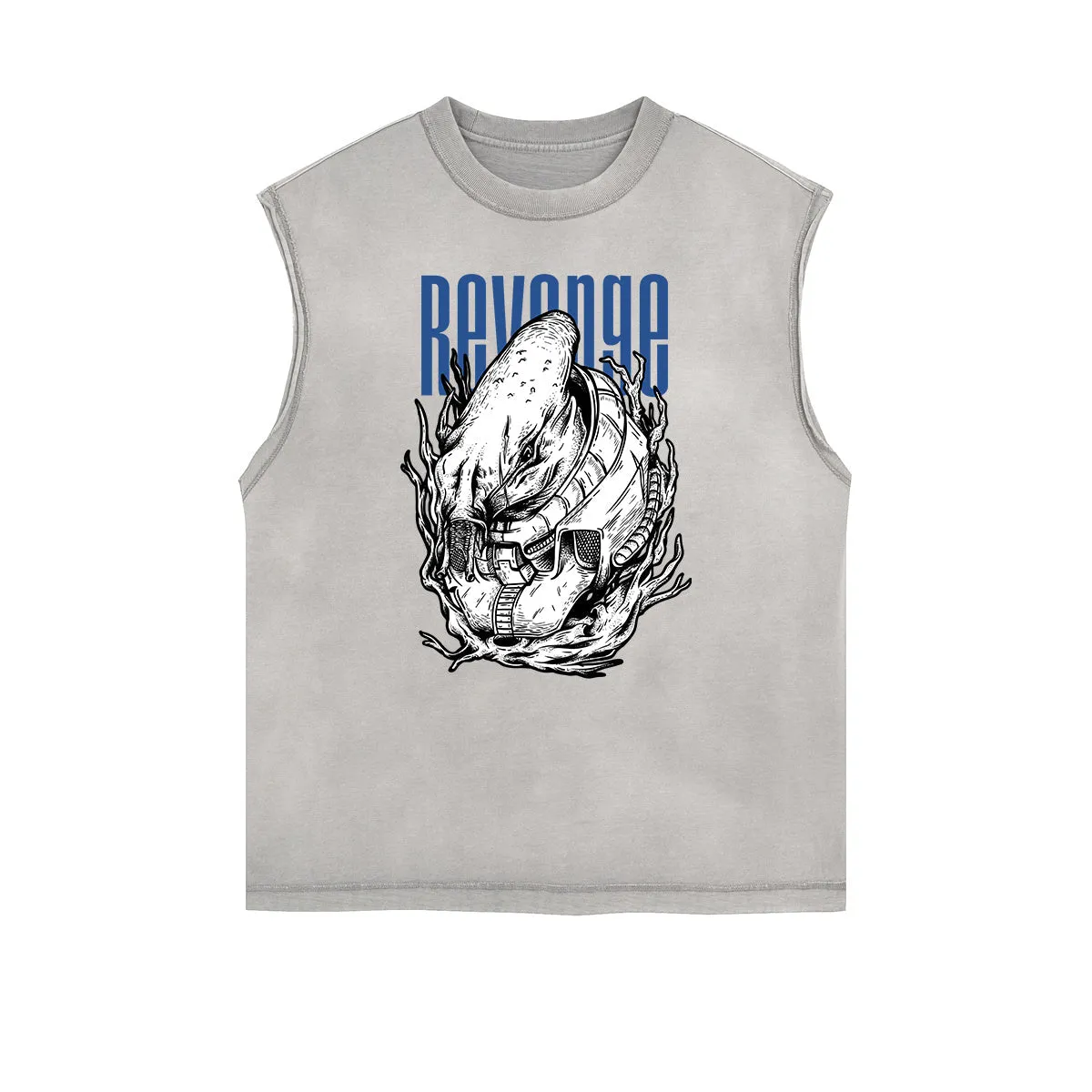 Punk Cartoon Graphic Tank Top