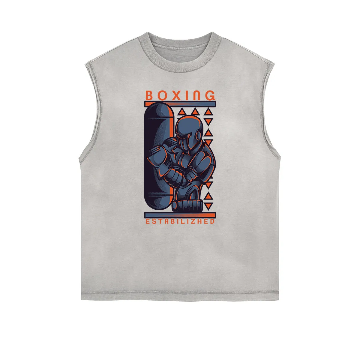 Punk Cartoon Graphic Tank Top