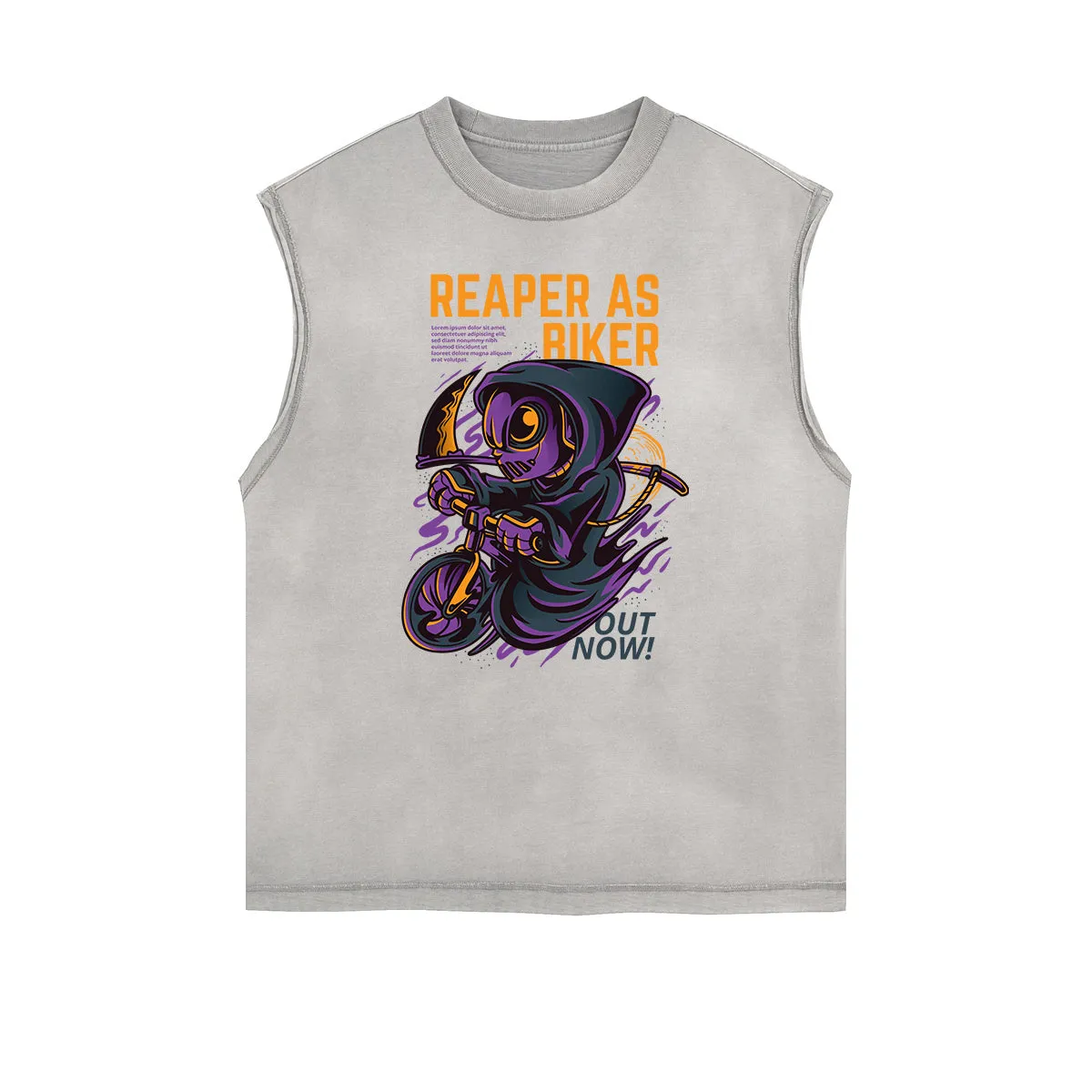 Punk Cartoon Graphic Tank Top