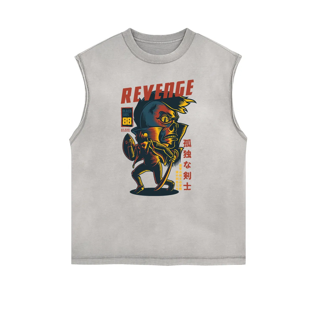 Punk Cartoon Graphic Tank Top
