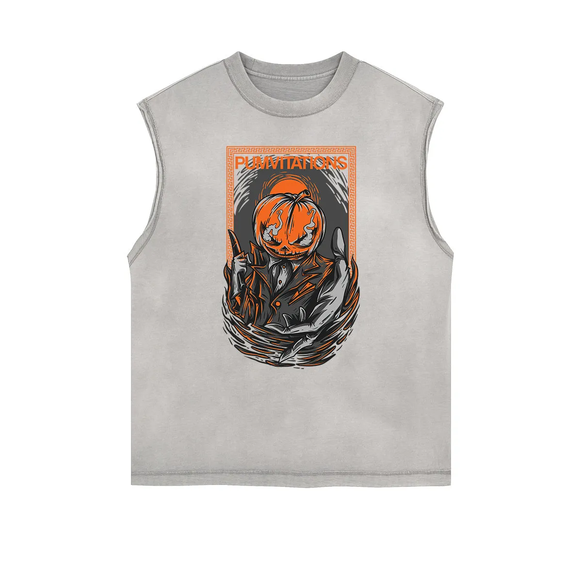 Punk Cartoon Graphic Tank Top