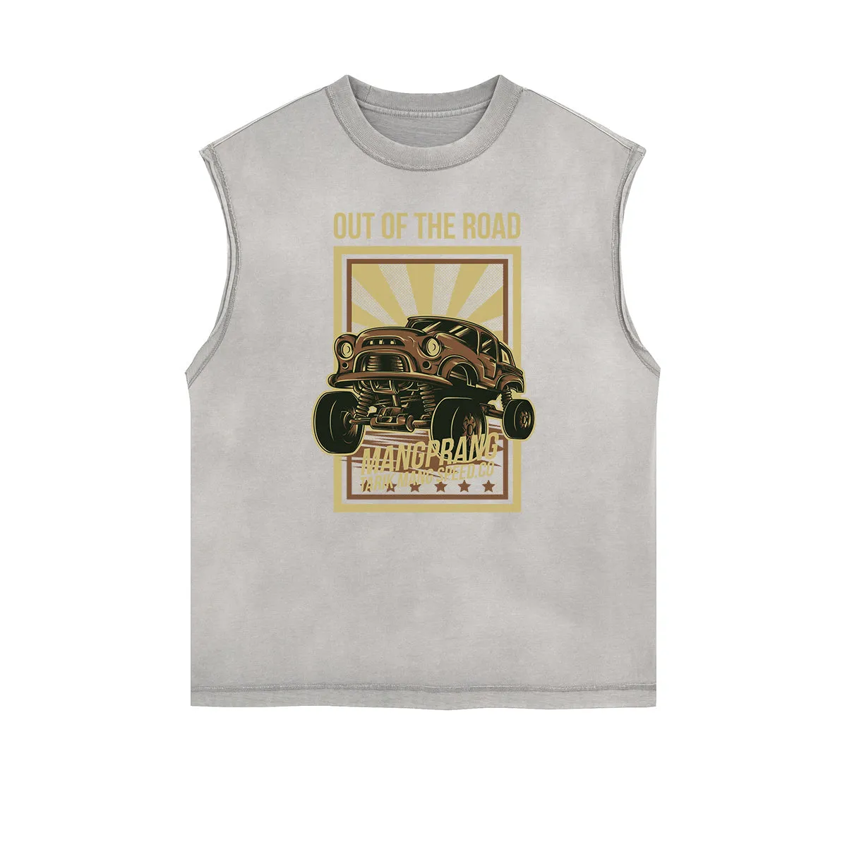 Punk Cartoon Graphic Tank Top