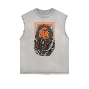 Punk Cartoon Graphic Tank Top