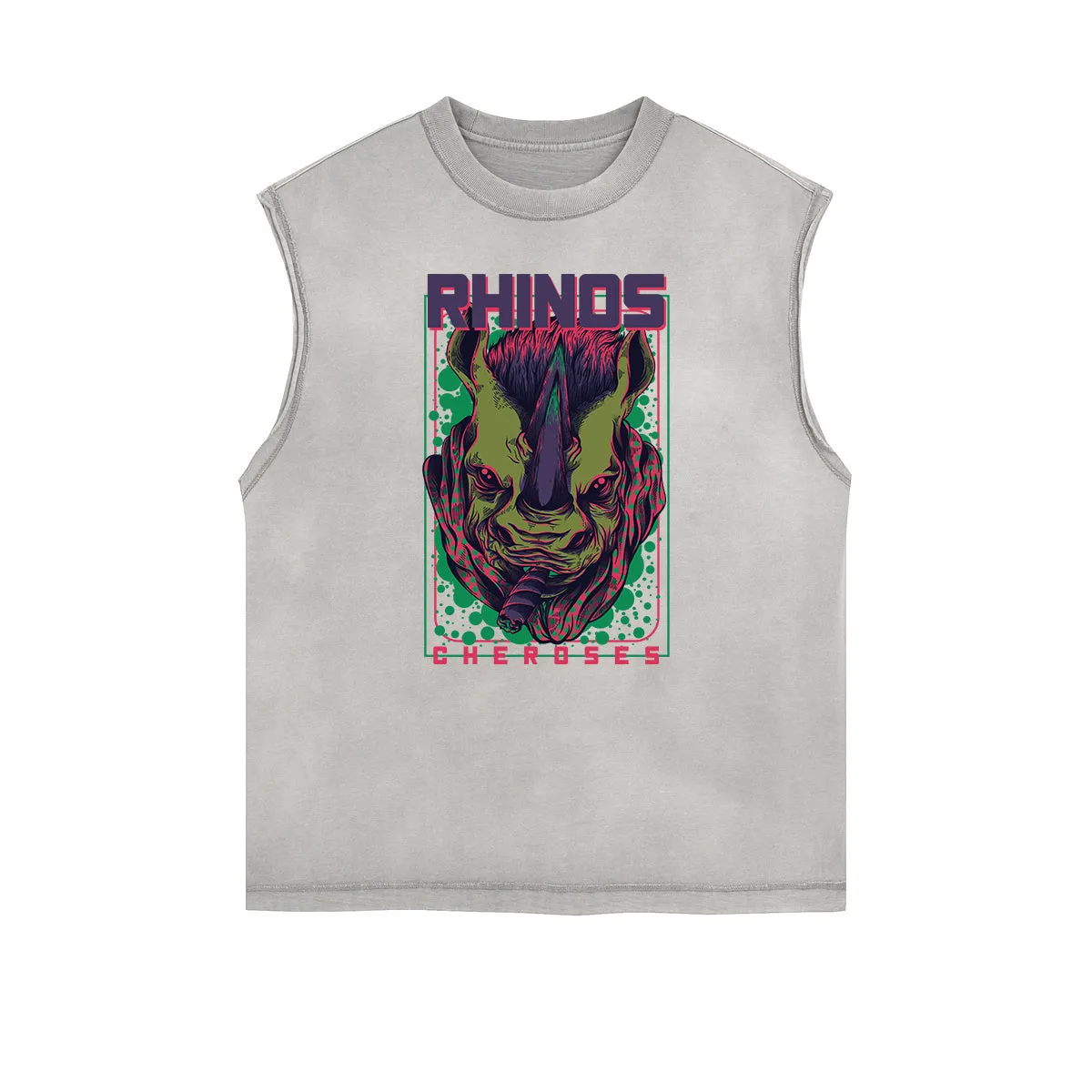 Punk Cartoon Graphic Tank Top