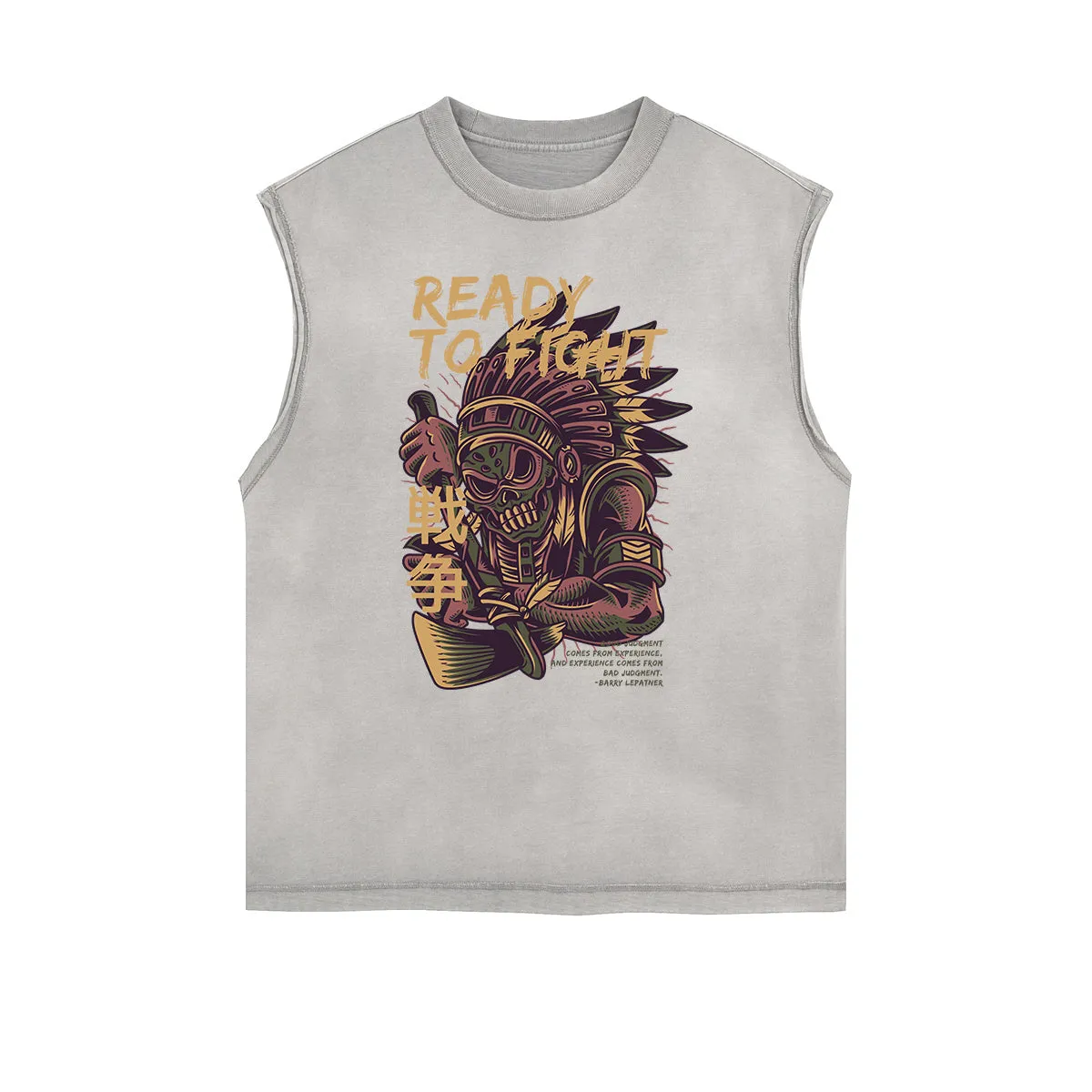 Punk Cartoon Graphic Tank Top