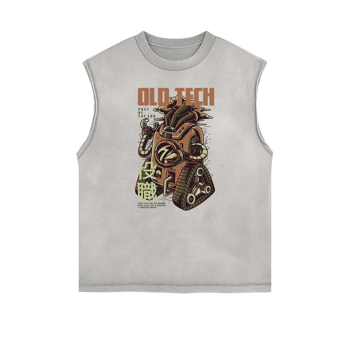 Punk Cartoon Graphic Tank Top