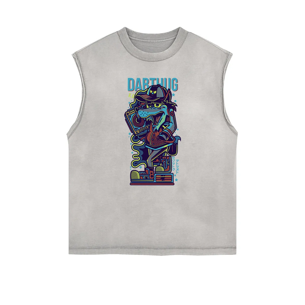 Punk Monster Graphic Muscle Tank