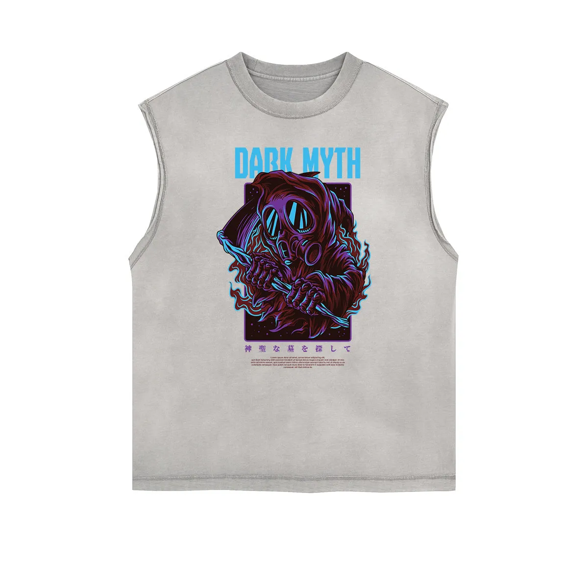 Punk Monster Graphic Muscle Tank