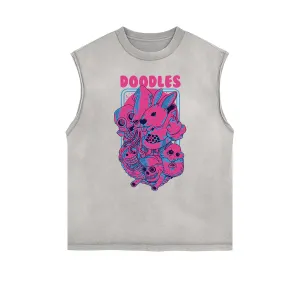 Punk Monster Graphic Muscle Tank