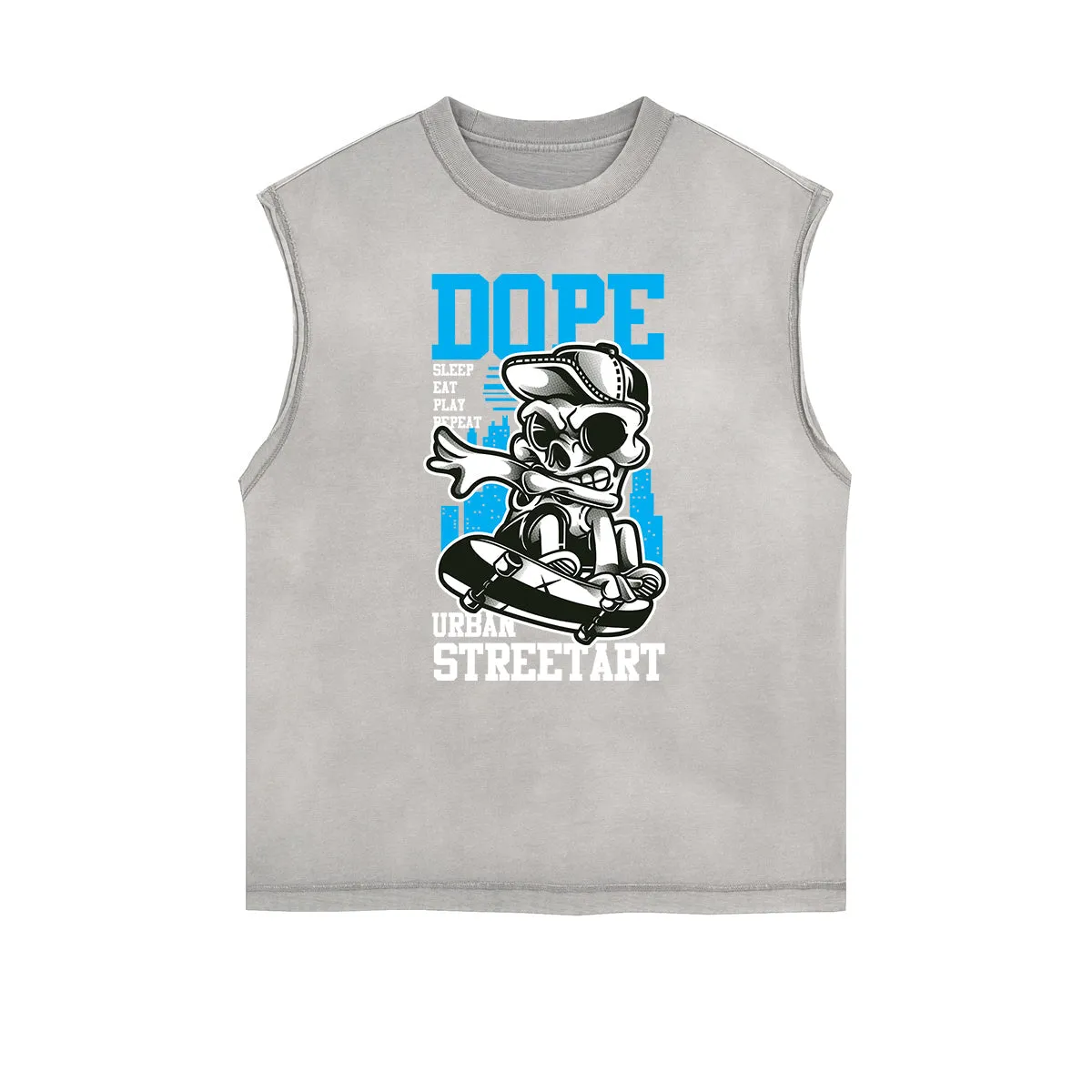 Punk Monster Graphic Muscle Tank