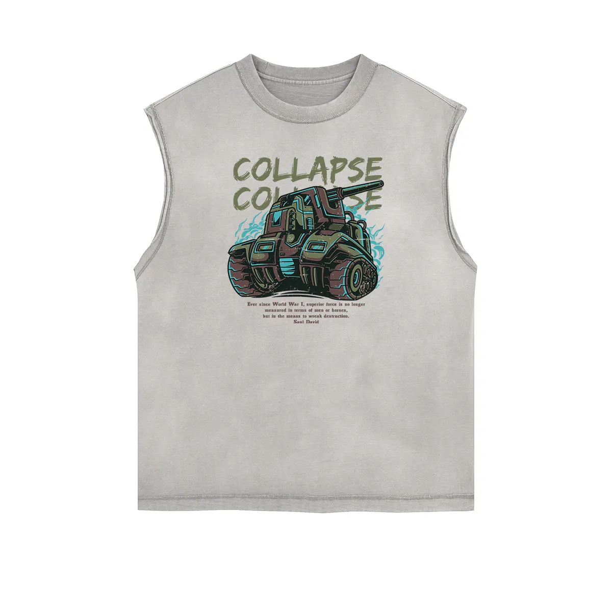 Punk Monster Graphic Muscle Tank