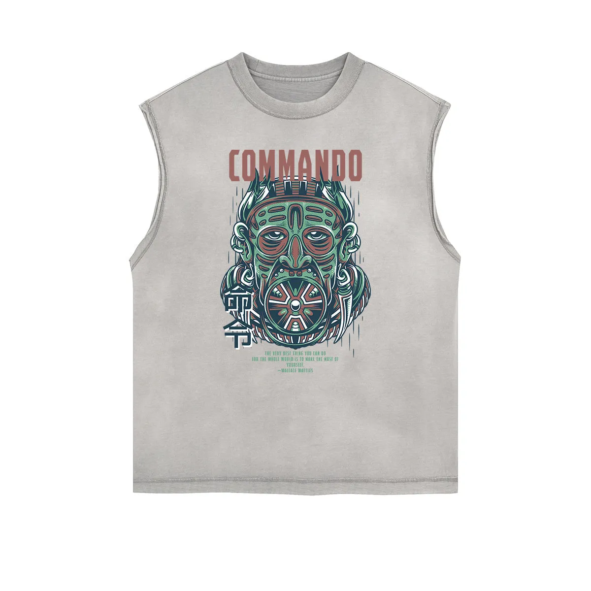 Punk Monster Graphic Muscle Tank