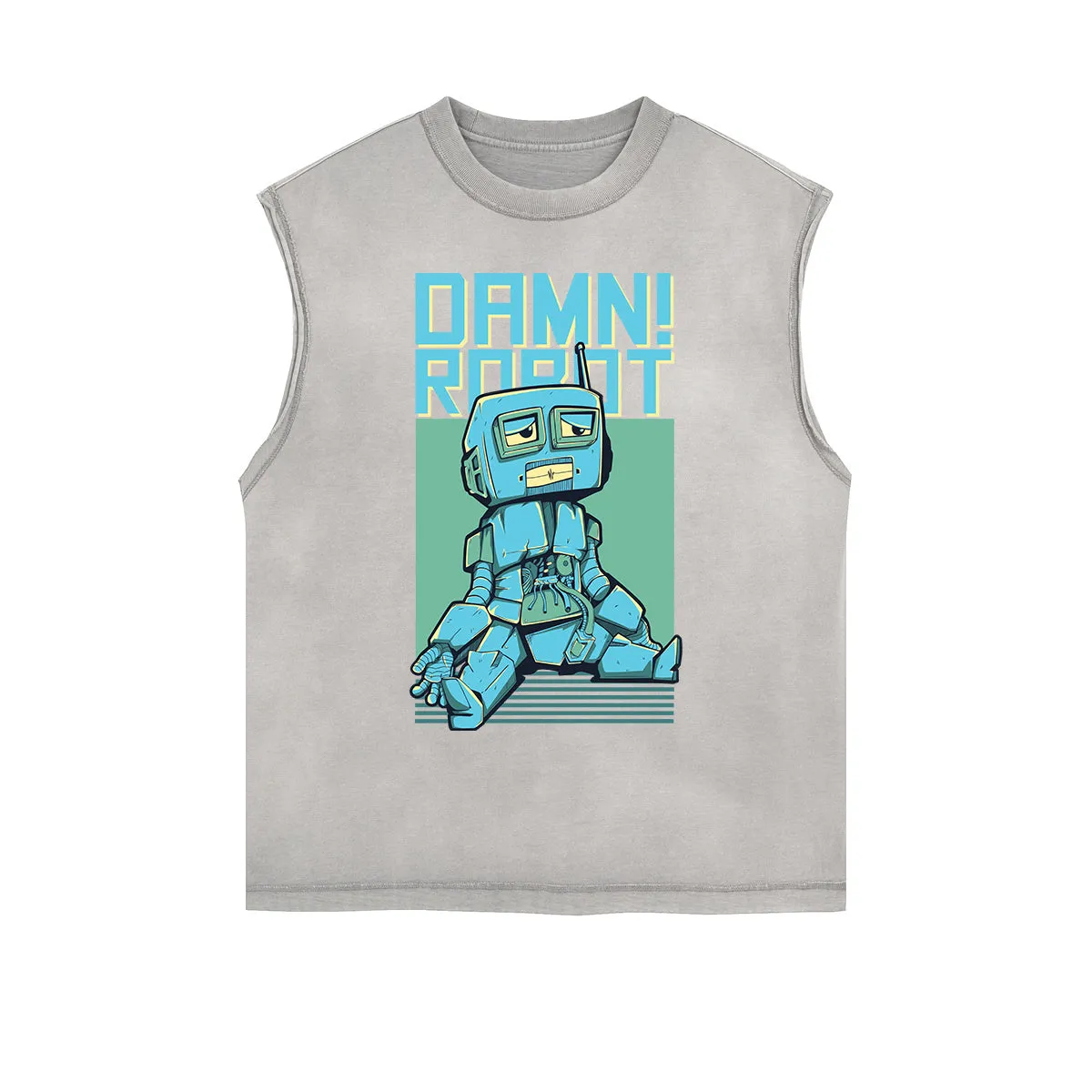 Punk Monster Graphic Muscle Tank
