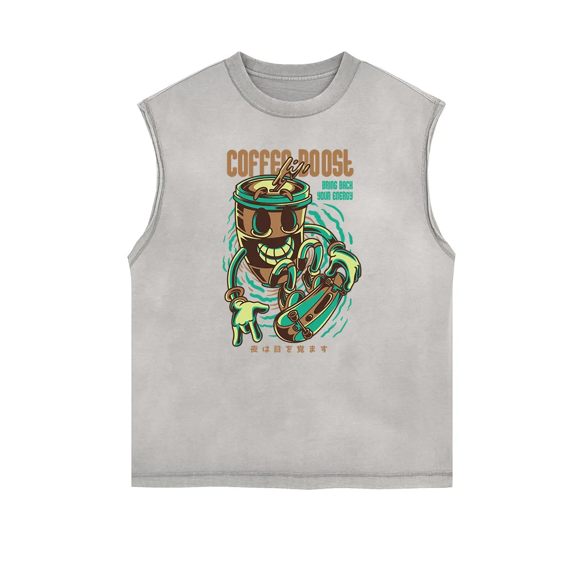 Punk Monster Graphic Muscle Tank